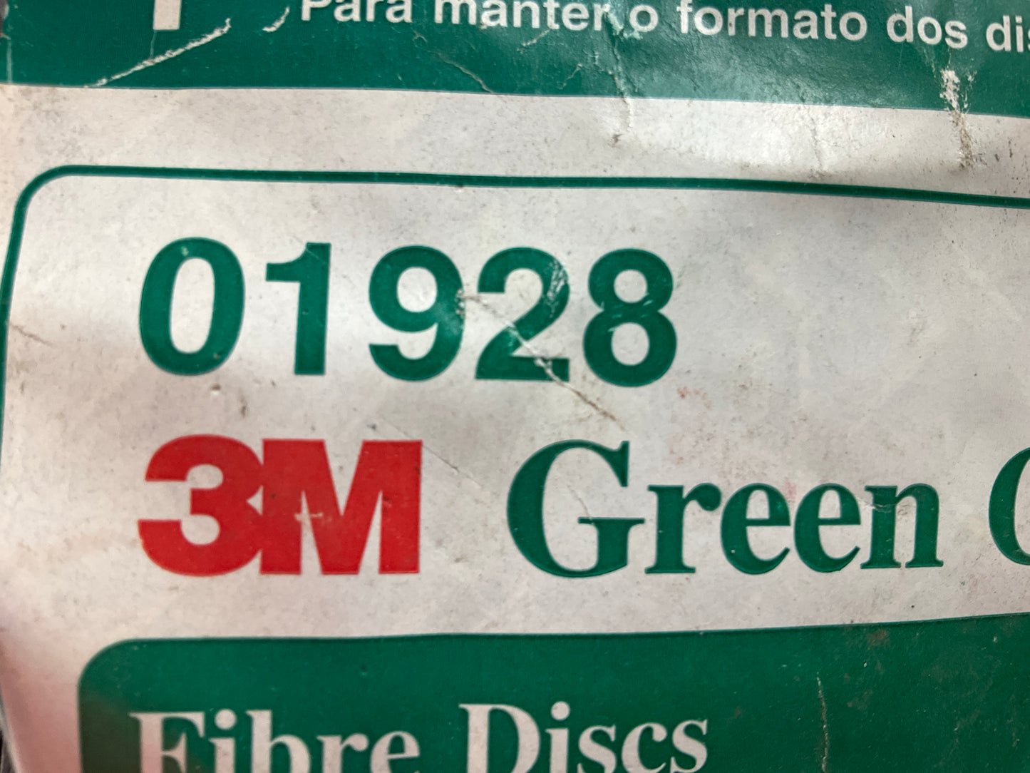 9 Discs - 3M 01928 Green Corps Fibre Sanding Disc, 9-1/8 In X 7/8'', 36 Grit,