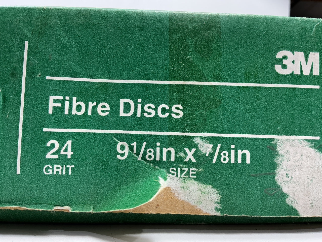 3M 01929 Coated Abrasive Grinding Disc - 24 Grit 9-1/8''x7/8'', PACK OF (7) Discs