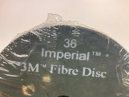 3M 01944 Coated Abrasive Fibre Sanding Disc,36 Grade, 5'' X 7/8'' - Box Of 10