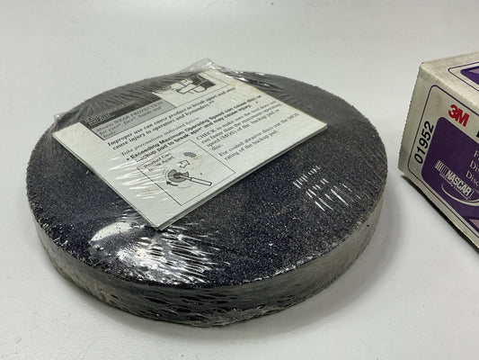 (10) 3M 01952 7'' X 7/8'' 36 Grit Fiber Disc: Fiber Backed Abrasive Sanding Disc