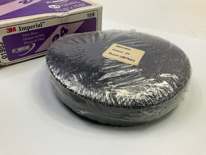 3M 01953 Imperial Purple Fibre Disc, 24 Grade, 7 Inch, 10 Discs / Box