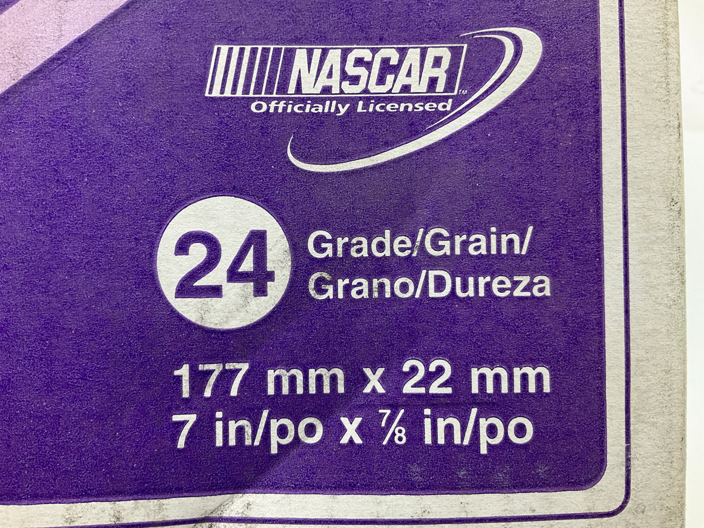 3M 01953 Imperial Purple Fibre Disc, 24 Grade, 7 Inch, 10 Discs / Box