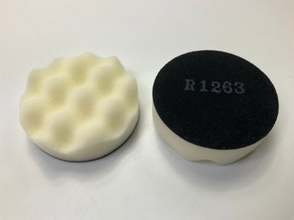 3M 01963 3'' Finesse-it Buffing Pad 3 In White Foam - 10 Pack