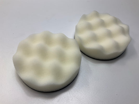 3M 01963 3'' Finesse-it Buffing Pad 3 In White Foam - 9 Pack