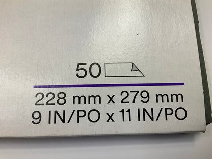 3M 01999 Sandpaper Sheets, 3000 Grit, Wetordy, 9''x11'', 50 Sheets