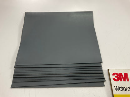 3M 02000 Wetordry Abrasive Sandpaper Sheets 9'' X 11'' , 600A Grit, Pack Of (39)