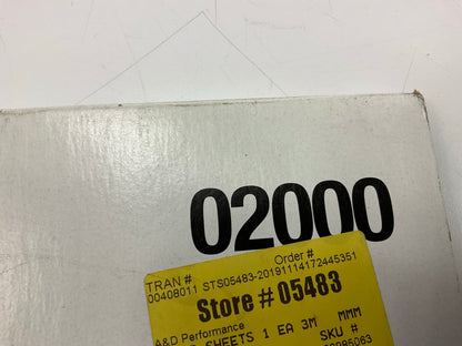 3M 02000 Wetordry Abrasive Sandpaper Sheets 9'' X 11'' , 600A Grit, Pack Of (39)