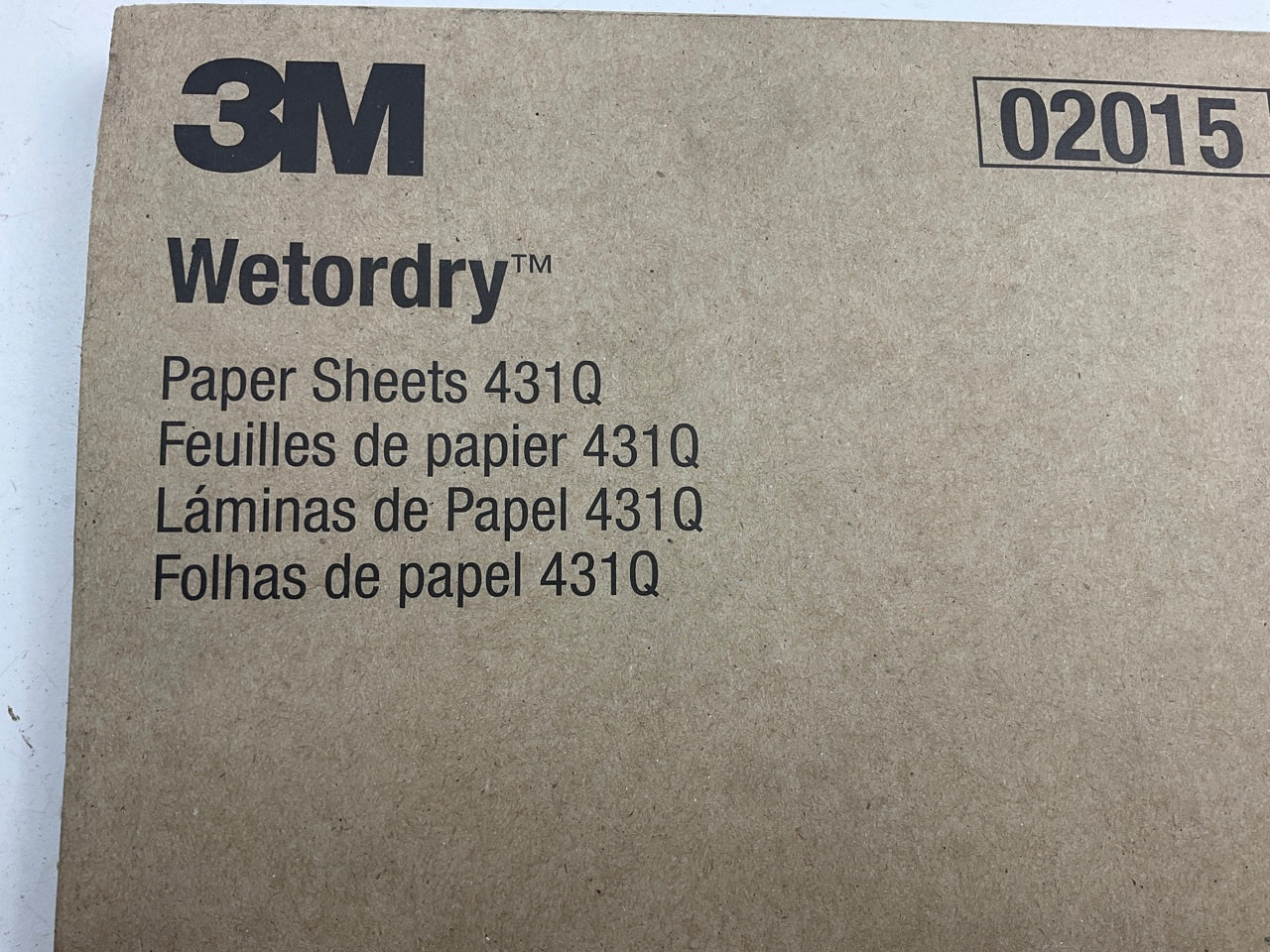 3M 02015 Wetordry 9'' X 11'' 150 Grit 431Q Sandpaper Sheets, Pack Of 50 Pcs