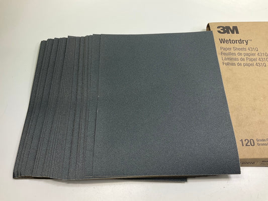 3M 02016 9'' X 11'' 120 Fine Grit Wet-or-dry Sand Paper Sheets, 50 / PACK