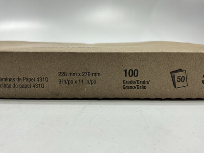 3M 02017 Wetordry Tri-M-ITE  9'' X 11'' Sandpaper Sheet, 100 Grit