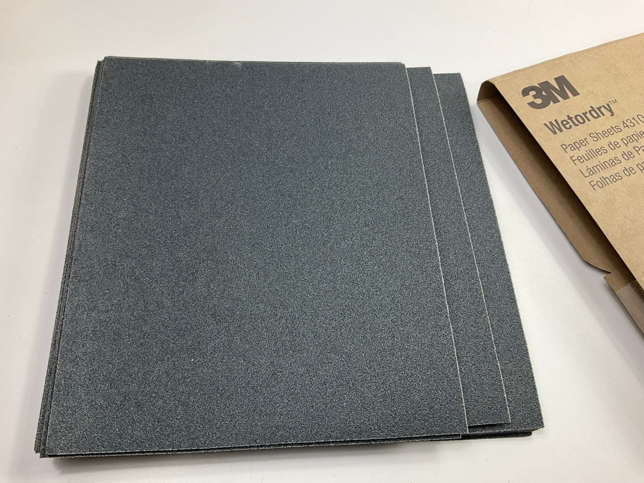 3M 02018 Wetordry 9''x11'' 80 Grit Sandpaper Sheets - 33 Sheets Total
