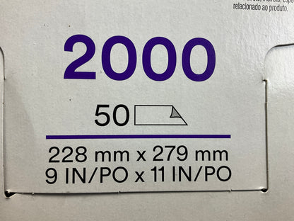 3M 02020 Wetordry Abrasive Sandpaper Sheet 2000 Grit 9'' X 11'' (50 Sheets)