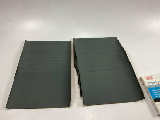 49 Sheets Only, 3M 02021 Wetordry Abrasive Sandpaper Sheets, 5.5''x9'',  1000 Grit