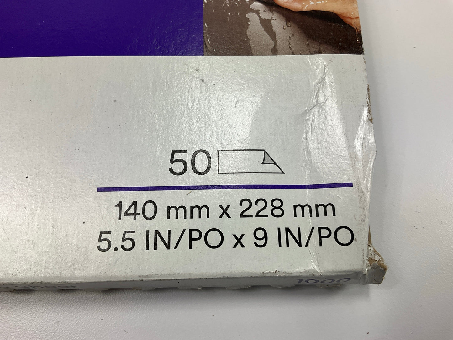 3M 02021 Wetordry Abrasive Sandpaper Sheets, 5.5''x9'',  1000 Grit, 50 Count