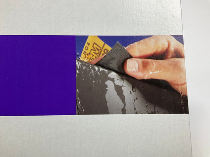 3M 02033 Wet Or Dry Abrasive Sandpaper Sheet 401Q, 1200+ Grit, 9''x11'', 50 Sheets