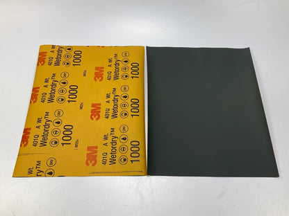 3M 02034 Wetordry Abrasive Sandpaper Sheet 1000 Grit, 9 In X 11 In (50 Sheets)