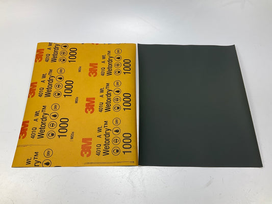3M 02034 Wetordry Abrasive Sandpaper Sheet 1000 Grit, 9 In X 11 In (50 Sheets)