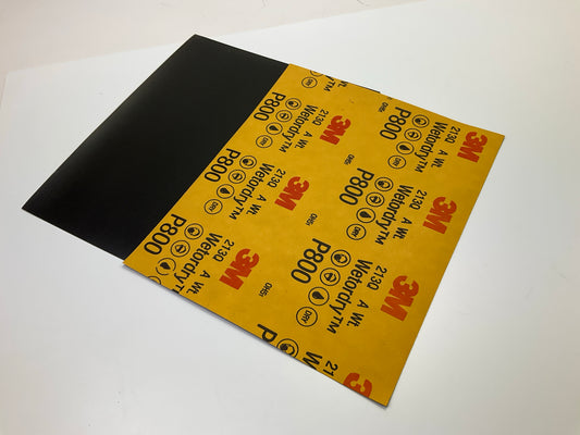 3M 02035 Wetordry 9''x11'' Sandpaper Sheets, 800 Grit, Pack Of (50)
