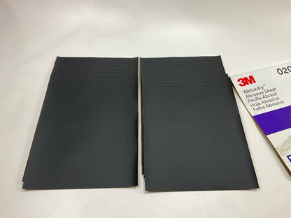 24 Sheets - 3M 02038 Wetordry Abrasive Sandpaper Sheets; 9''X11'', Grit: P400