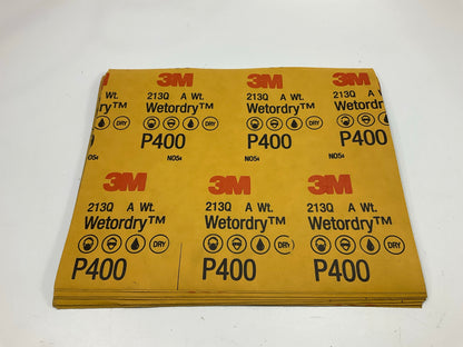 24 Sheets - 3M 02038 Wetordry Abrasive Sandpaper Sheets; 9''X11'', Grit: P400