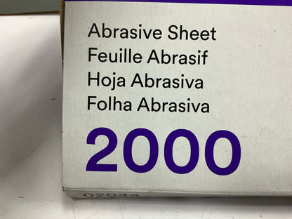 3M 02044 Imperial Wetordry 5-1/2'' X 9'' 2000C 2000 Grit Sandpaper Sheets, 50 Pcs
