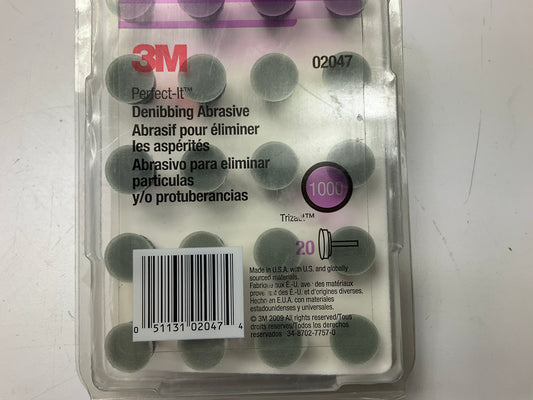 3M 02047 Perfect-It 1000 Grade 1000 Grit Denibbing Abrasive, 20 Pcs