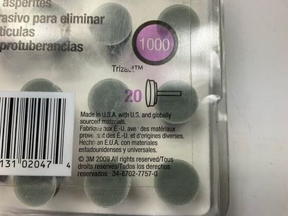 3M 02047 Perfect-It 1000 Grade 1000 Grit Denibbing Abrasive, 20 Pcs