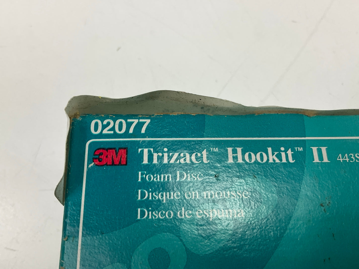 3M 02077 Trizact Hookit 3'' Foam Abrasive Disc 3000 Grit, 15 Pcs