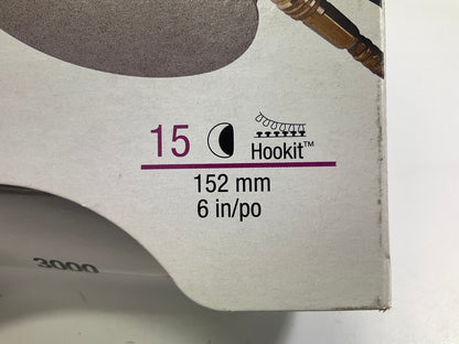 3M Trizact 02085 443SA Abrasive Sanding Discs, 6 In Dia, 3000 Grit, 15 Discs