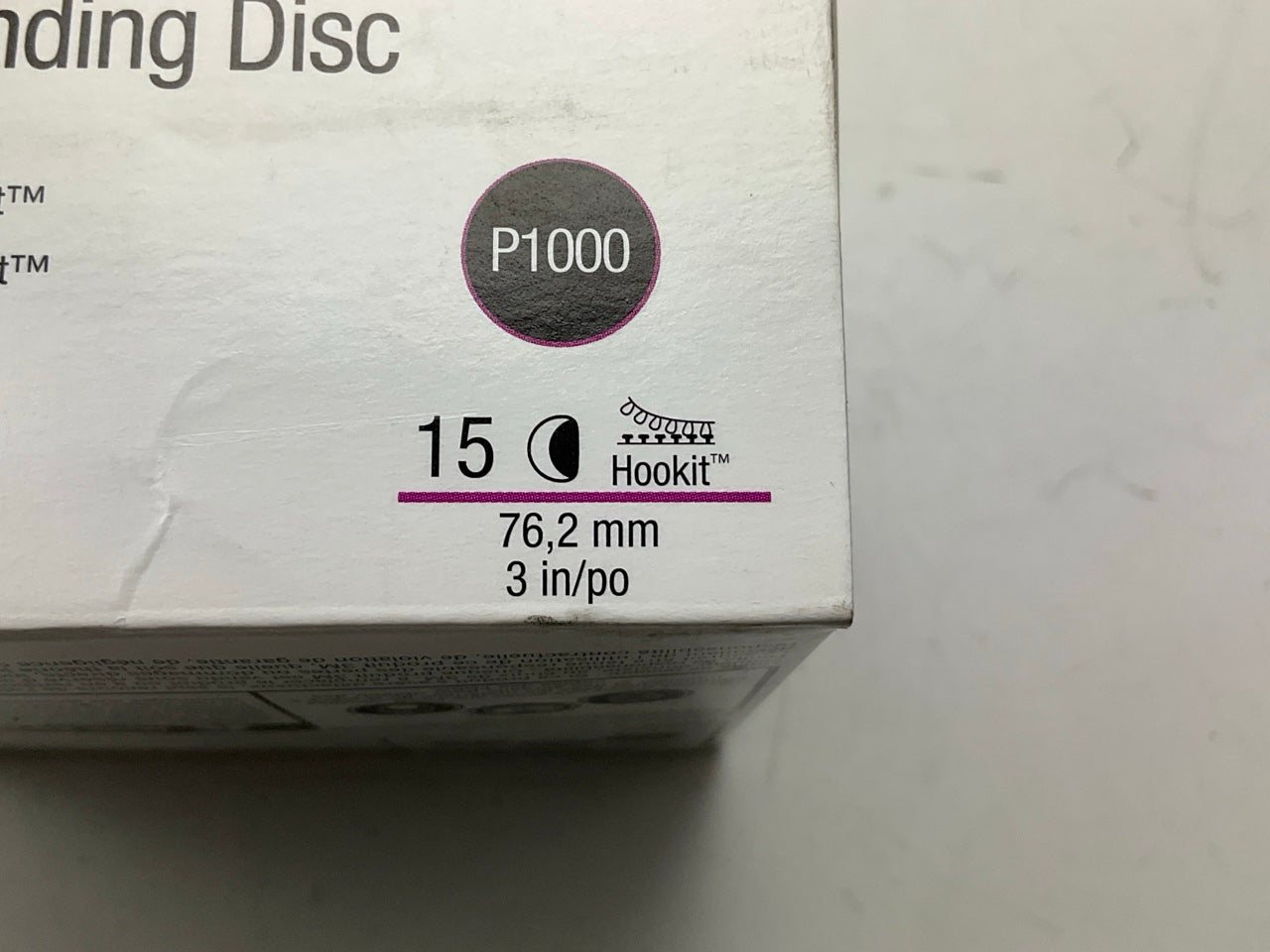3M 02091 Trizact Hookit Blending Disc, 3 Inch, P1000 Grit, 15 Discs / Box
