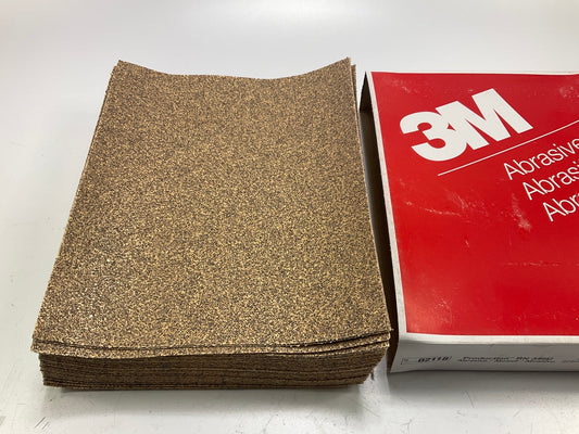 3M 02118 Sandpaper Sheets 9''x11'', 40 Grit, Pack Of 50 Sheets