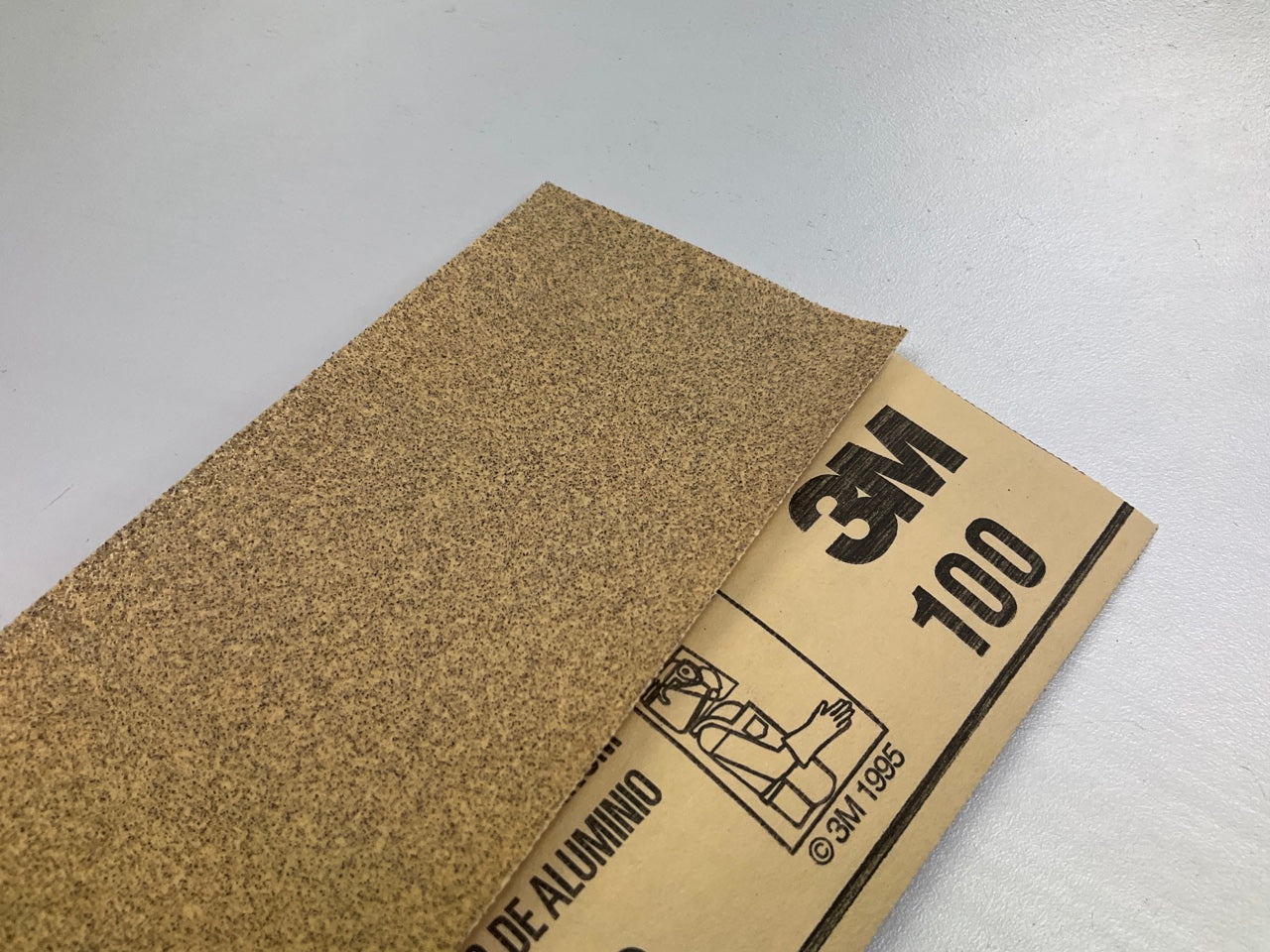 3M 02134 Aluminum Oxide Sandpaper Sheets 100C Grit, 2-3/4''x17-1/2'', 200 Pack