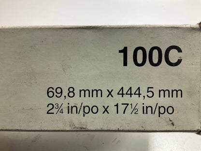 3M 02134 Aluminum Oxide Sandpaper Sheets 100C Grit, 2-3/4''x17-1/2'', 200 Pack
