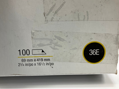 3M 02232 Green Corps Stikit Production File Abrasive Sheet 36 Grit (100 Sheets)