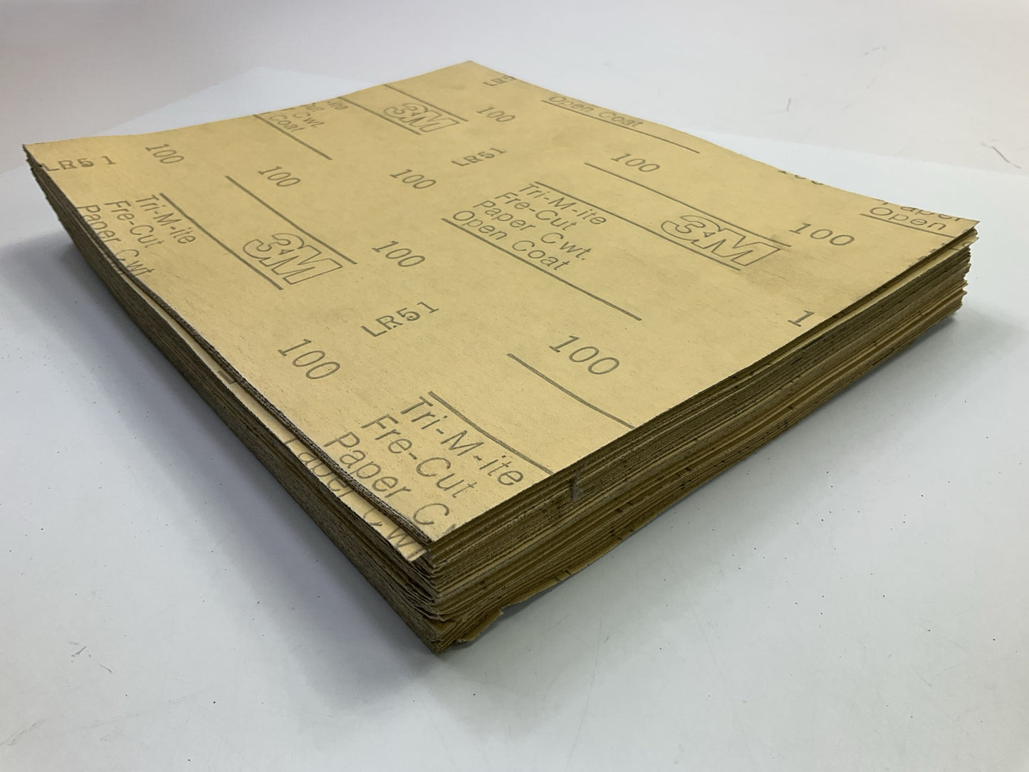 3M 02356 435N C-weight Sandpaper Sheets 9x 11'', 100 Grit,  Pack Of (100)
