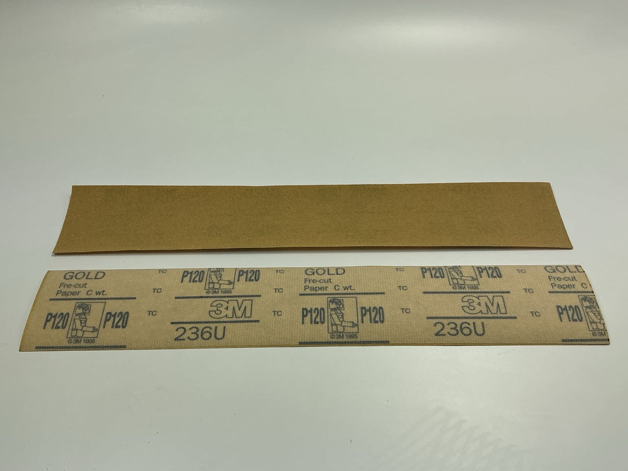 3M 02473 Hookit Gold 2-3/4''x16'' P120 Grit Film Sanding Sandpaper Sheet (50 Pcs)