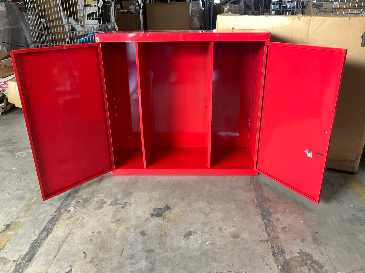 3M 02500 Abrasive Organizer Wall-Hang Metal Storage Cabinet  33''x21'', 24 Gauge