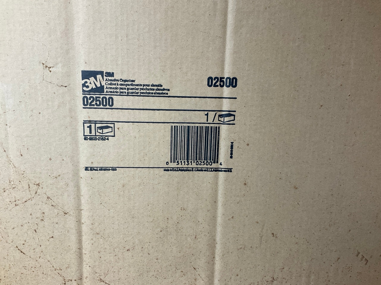 3M 02500 Abrasive Organizer Wall-Hang Metal Storage Cabinet  33''x21'', 24 Gauge