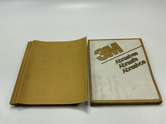 3M 02545 Gold Abrasive Sandpaper Sheet, P180 Grade 180 Grit, 9'' X 11'', 50 Sheets