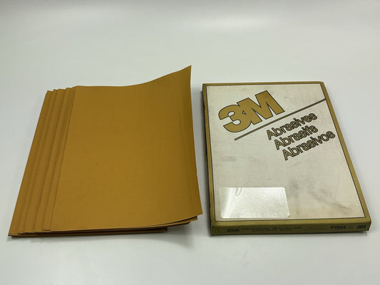 3M 02546 Gold Abrasive Sandpaper Sheet P150 Grit Grade, 9''x11'', 50 Sheets / Pack