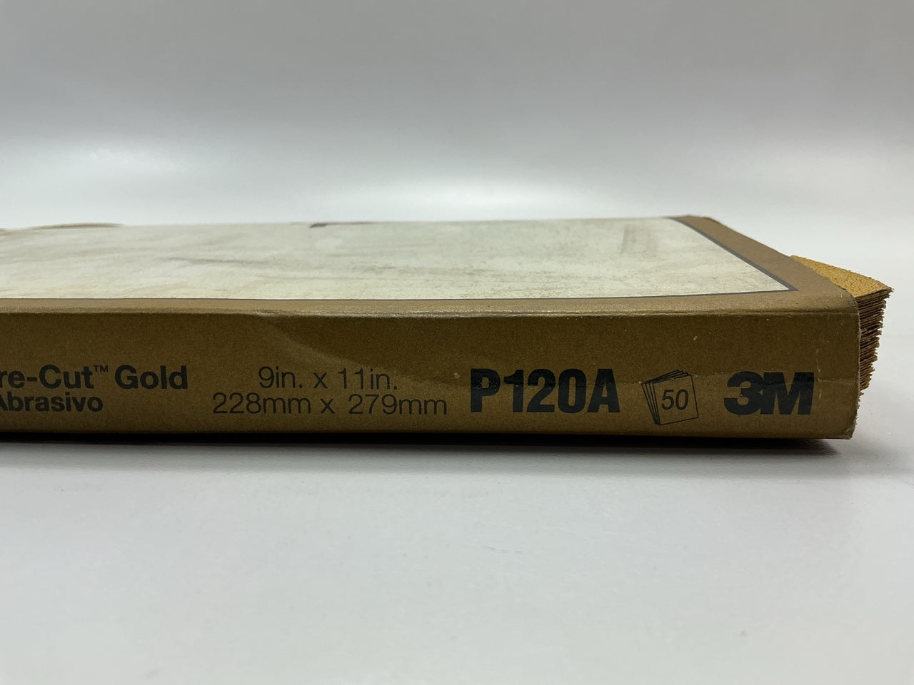 3M 02547 Sandpaper Sheets P120 Grade, 9 In X 11 In, 120 Grit 50 Sheets