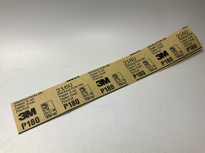 3M 02568 Gold 2.75'' In X 17.5'' In P180 Grit Abrasive Sanding Sheet - 50 Pack Box