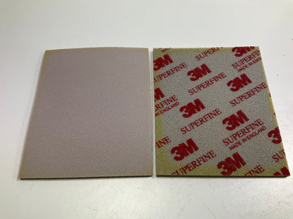 3M 02602 Softback Sanding Sponge 4-1/2 X 5-1/2 In, 20 Pack, Superfine Grit