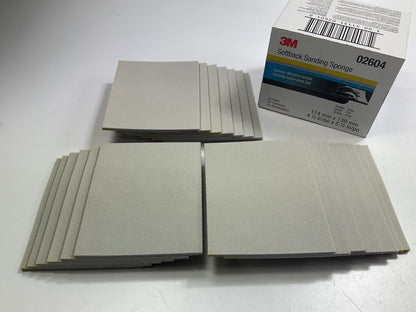 3M 02604 Softback Sanding Sponge Fine Grit, 4-1/2'' X 5-1/2'', Box Of 20