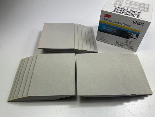 3M 02604 Softback Sanding Sponge Fine Grit, 4-1/2'' X 5-1/2'', Box Of 20