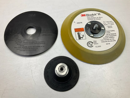COMPLETE 3M 02609 Sanding Disc Starter Kit W Pad 24 36 50 Grit, 3'' & 5'' Diameter