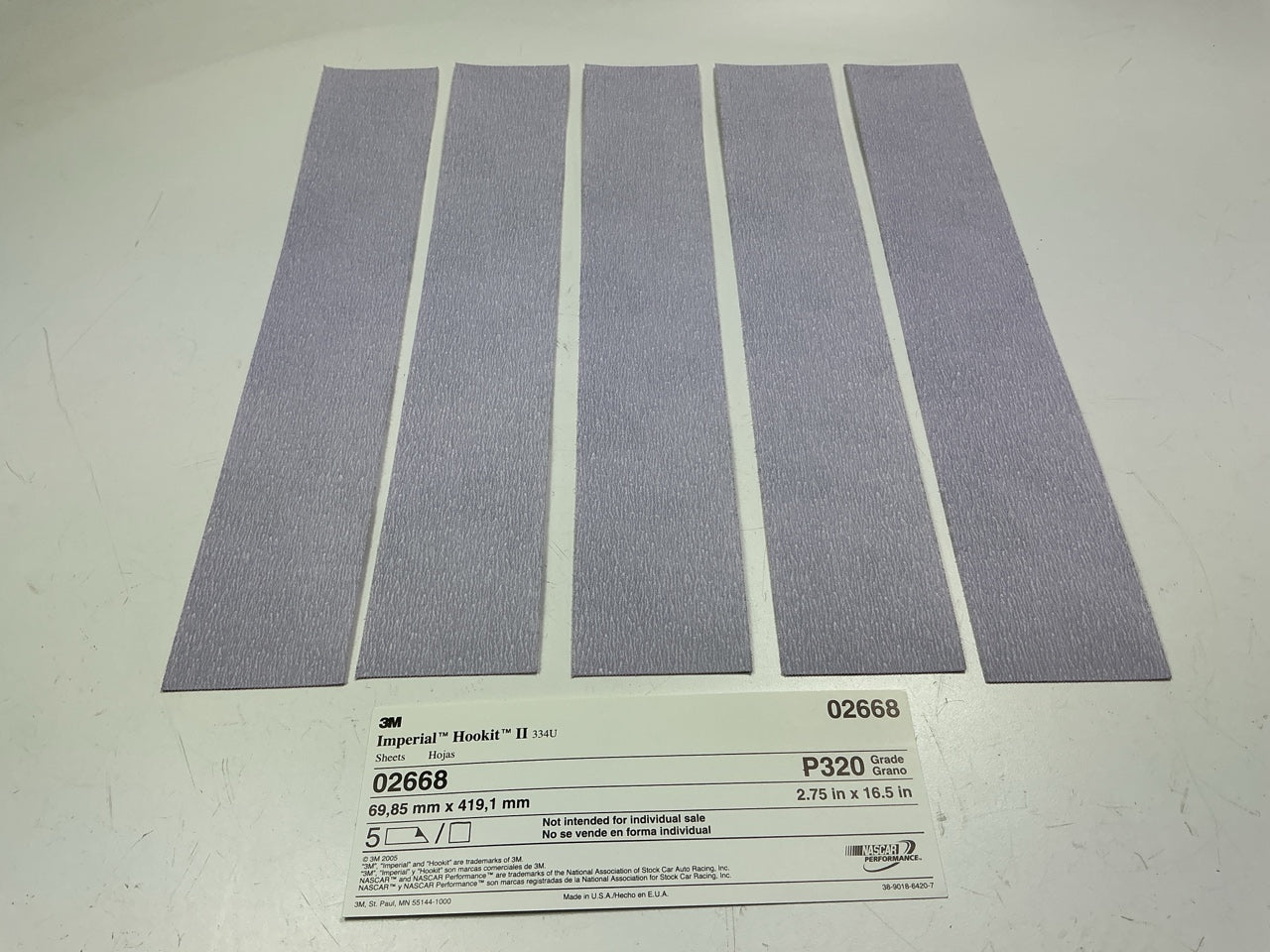 INCOMPLETE 3M 02610 Sanding Disc & Sandpaper Sheets Starter Pack & Hand Block