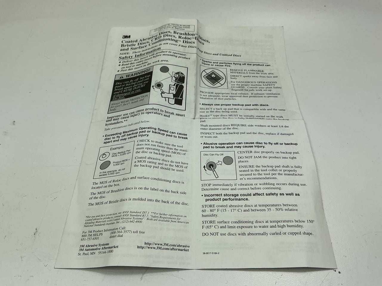 INCOMPLETE 3M 02610 Sanding Disc & Sandpaper Sheets Starter Pack & Hand Block