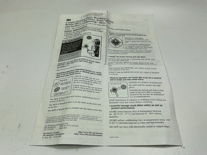 INCOMPLETE 3M 02610 Sanding Disc & Sandpaper Sheets Starter Pack & Hand Block