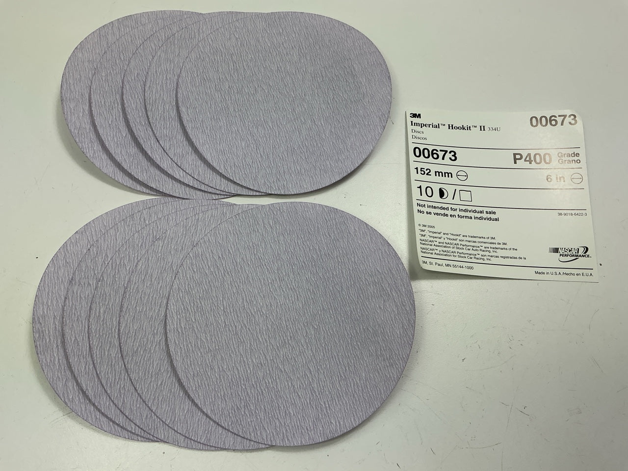 INCOMPLETE 3M 02610 Sanding Disc & Sandpaper Sheets Starter Pack & Hand Block